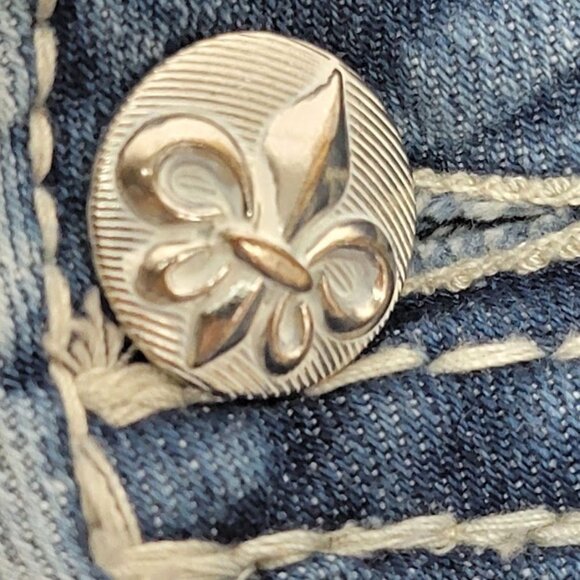 Rock Revival Women's Bootcut Jeans Size 29 Denim Blue Distressed Fashion Issues - Picture 13 of 14